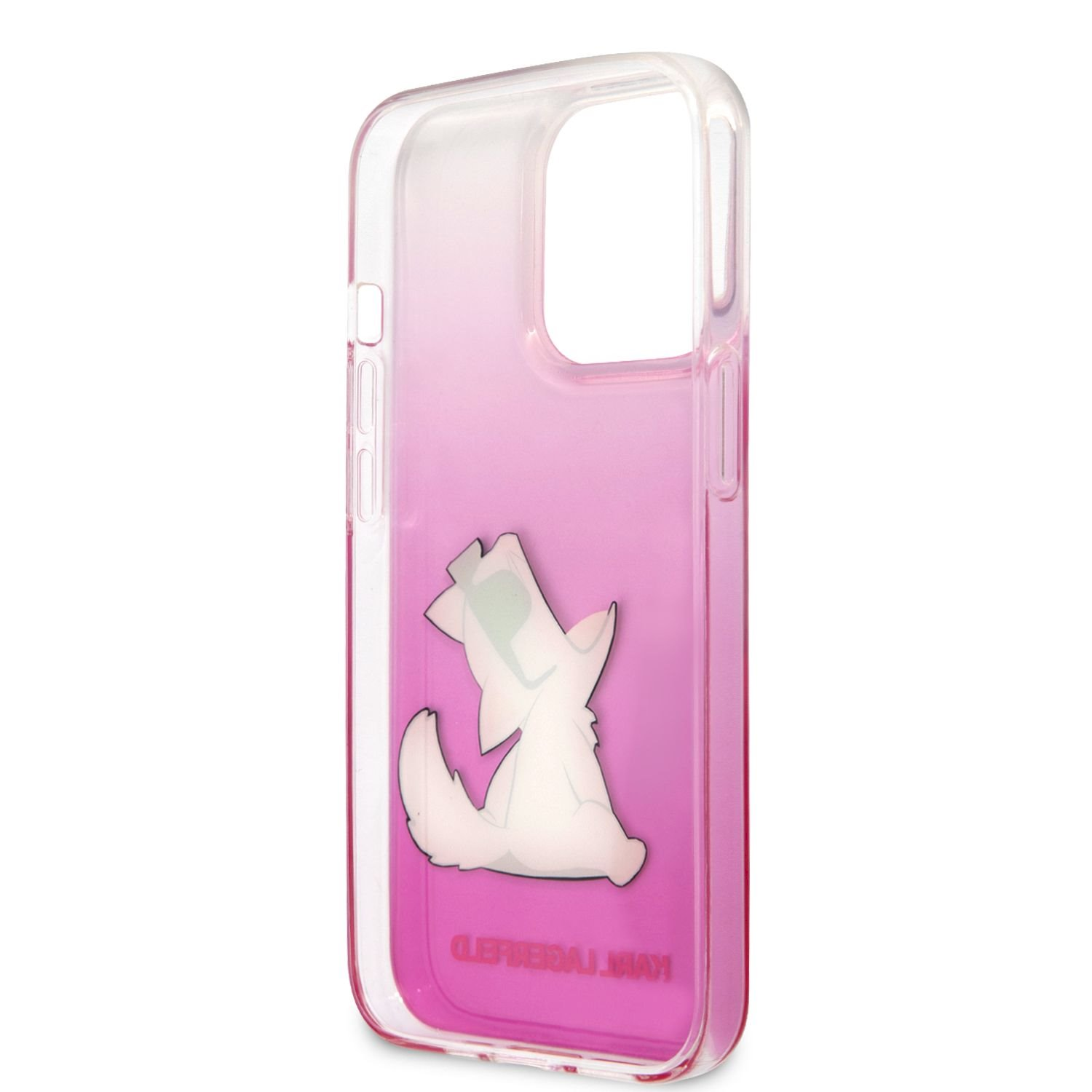 Dėklas Karl Lagerfeld PC/TPU Choupette Eat Case, skirtas iPhone 13 Pro Max, rožinis