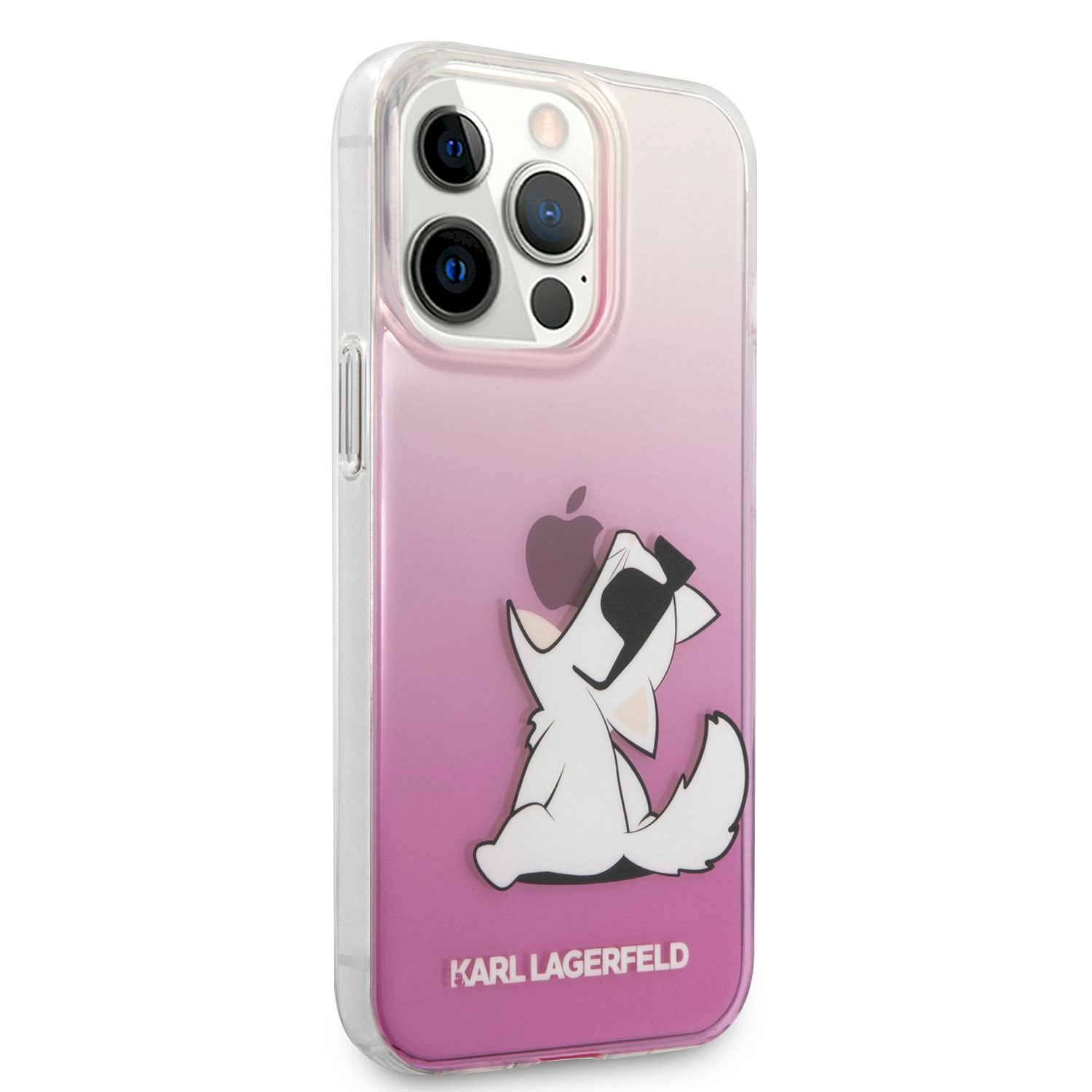 Dėklas Karl Lagerfeld PC/TPU Choupette Eat Case, skirtas iPhone 13 Pro Max, rožinis