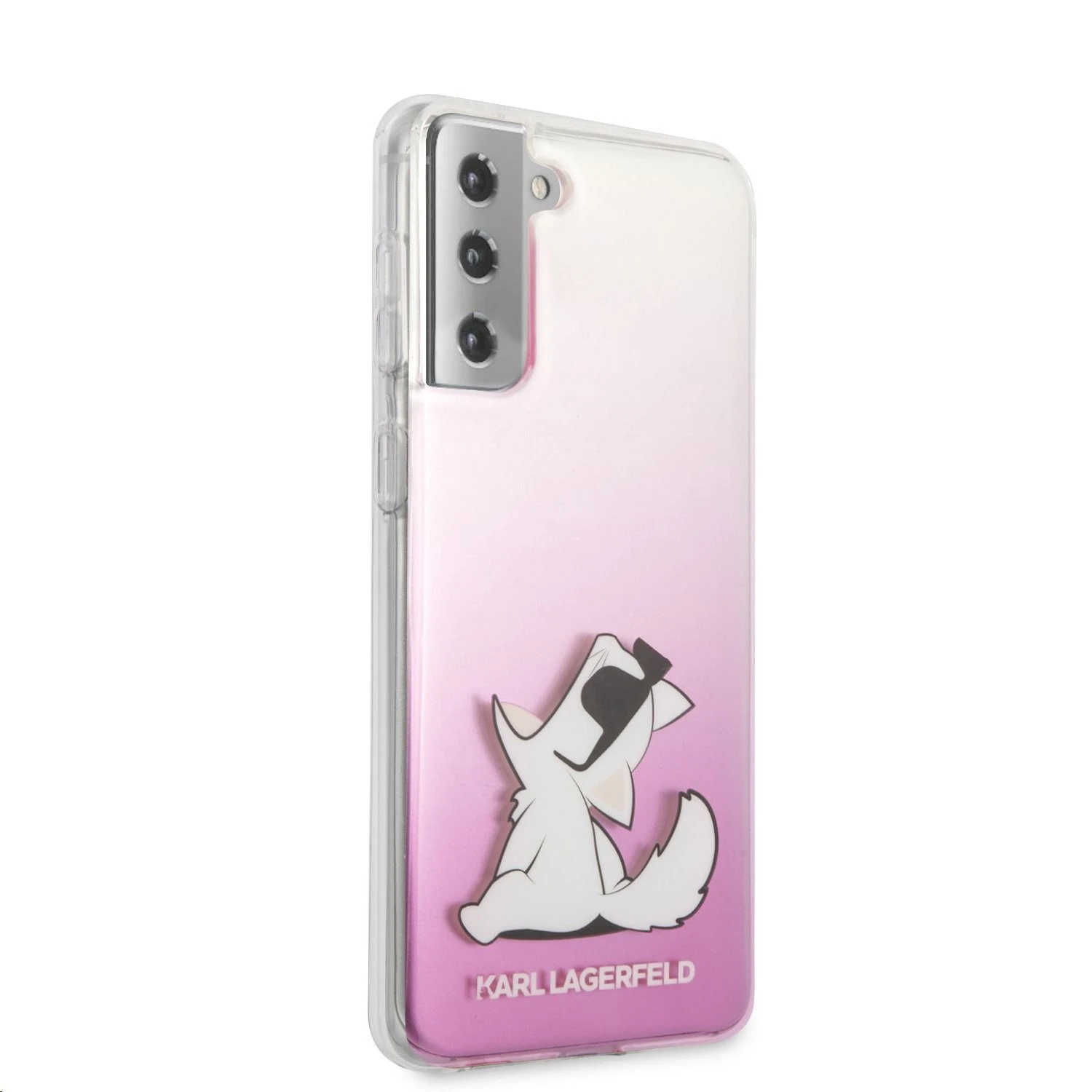 Karl Lagerfeld KLHCS21MCFNRCPI S21+ G996kietas dėklas rožinės spalvos Choupette Fun