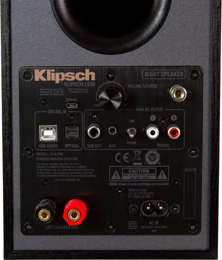 Klipsch R-41PM kolonėlės, Juodos spalvos