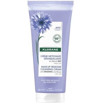 Klorane Cornflower Make-Up Remover Cleansing Kreminis kreminis makiažo valiklis, 200 ml