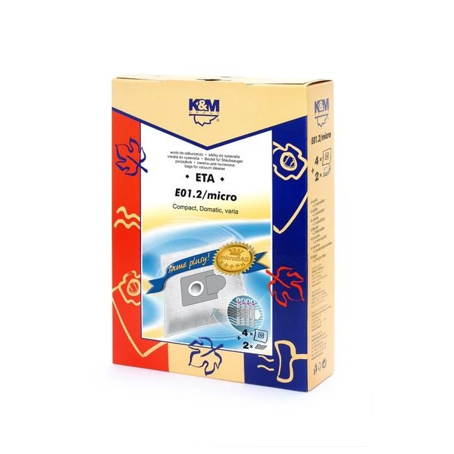 K&M K_M Dulkių siurblio maišeliai K&M E01 Micro, 4 vnt.