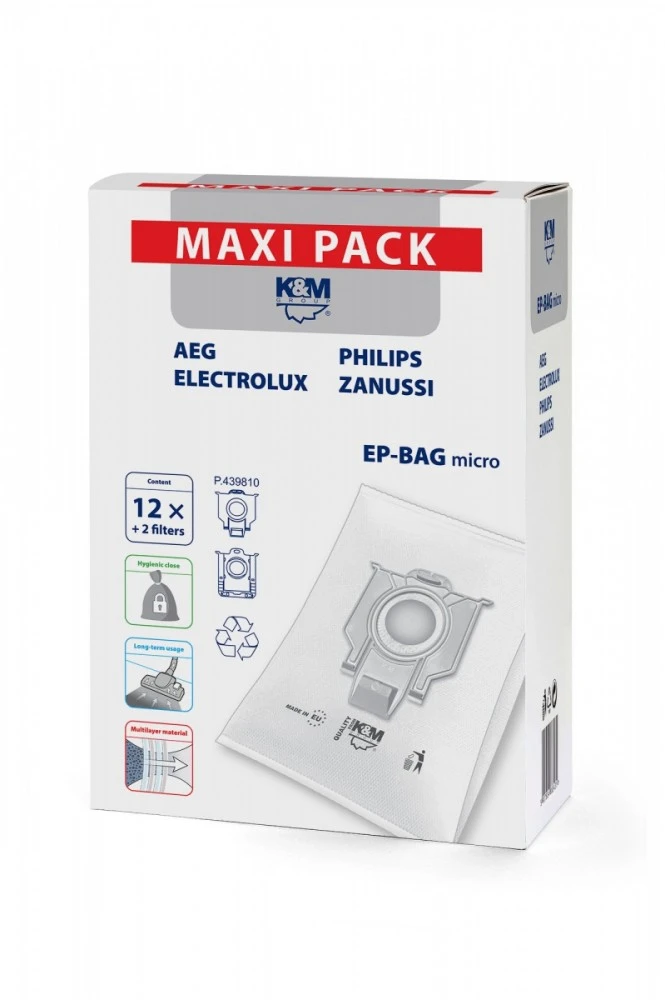 K&M Philips vienkartinis dulkių maišelis
