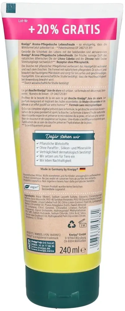 Kneipp Dušo želė Joy of life Aroma Dušo želė 240 ml