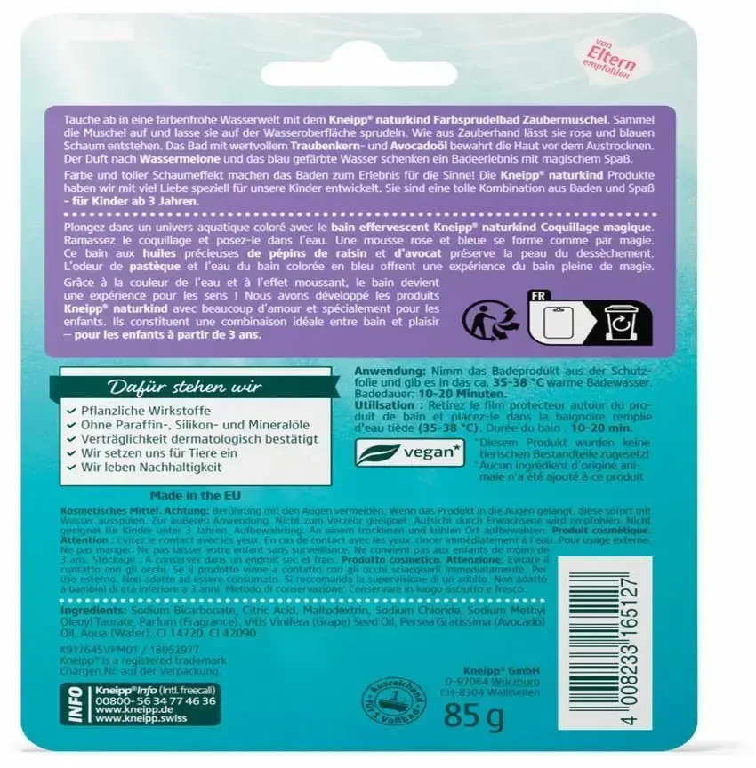 Kneipp Kids Magic Shell Fizzy Bath Bath Bath Bath Fizzer