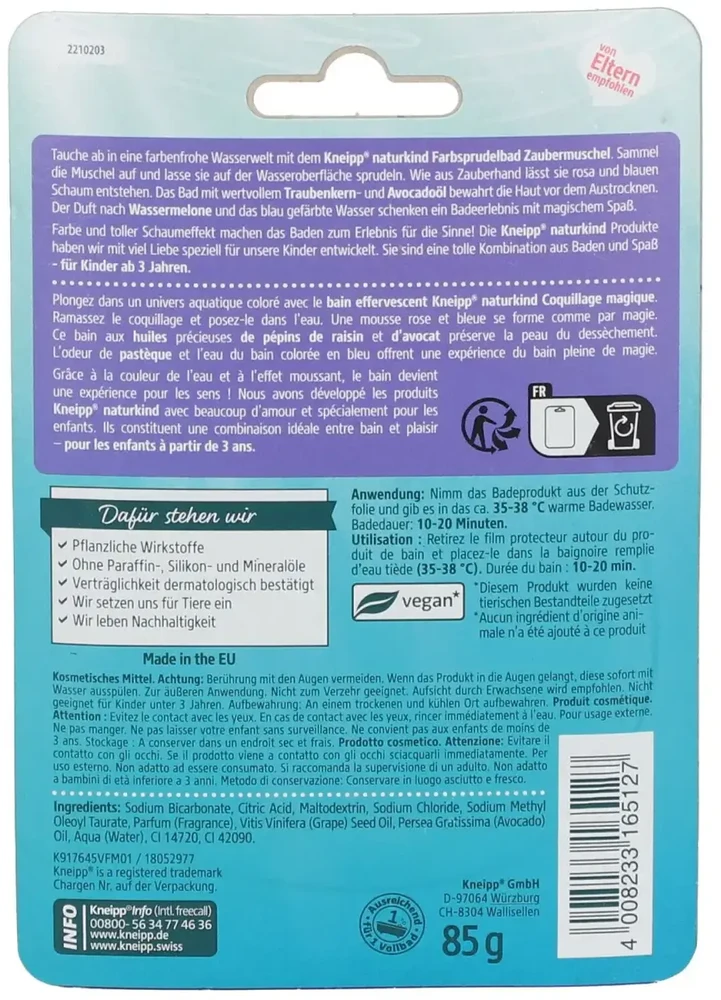 Kneipp Kids Magic Shell Fizzy Bath Bath Bath Bath Fizzer
