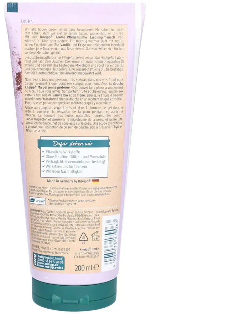 Kneipp Dušo želė Favourite Person Aroma Dušo želė 200 ml