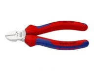 Mėlynos KNIPEX šoninės replės 70 05 140, pjovimo replės (raudonos/mėlynos, ilgis 140 mm)