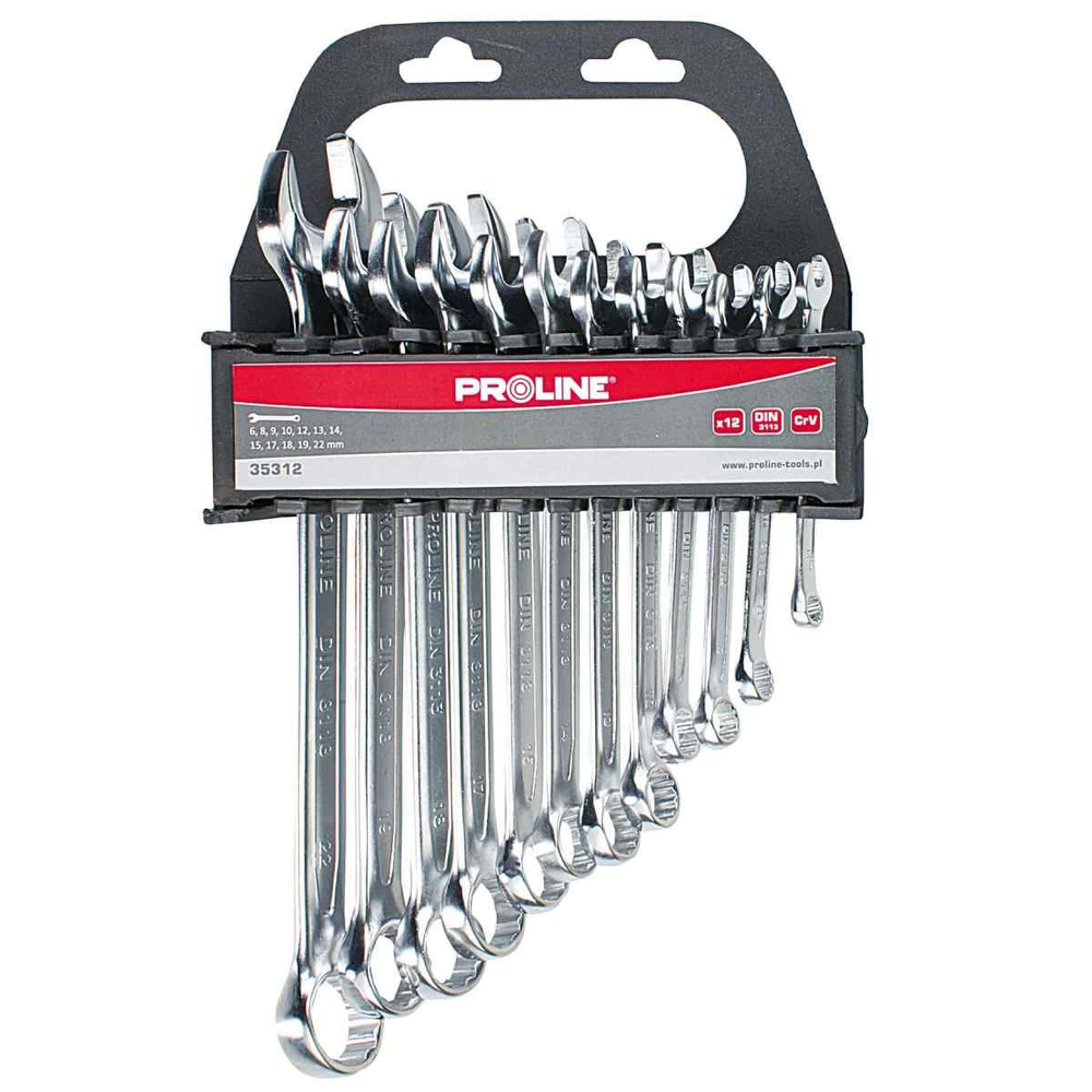 Proline dvikilpių veržliarakčių rinkinys 6-22mm 12 vnt. (35312)