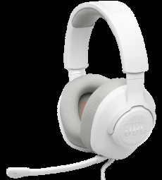 JBL Quantum 100M2 baltos ausinės su mikrofonu