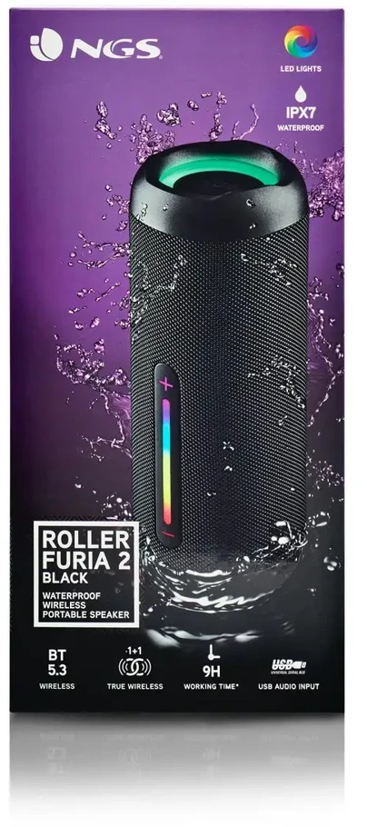 Garsiakalbis NGS Roller Furia 2 juoda (ROLLERFURIA2BLACK)