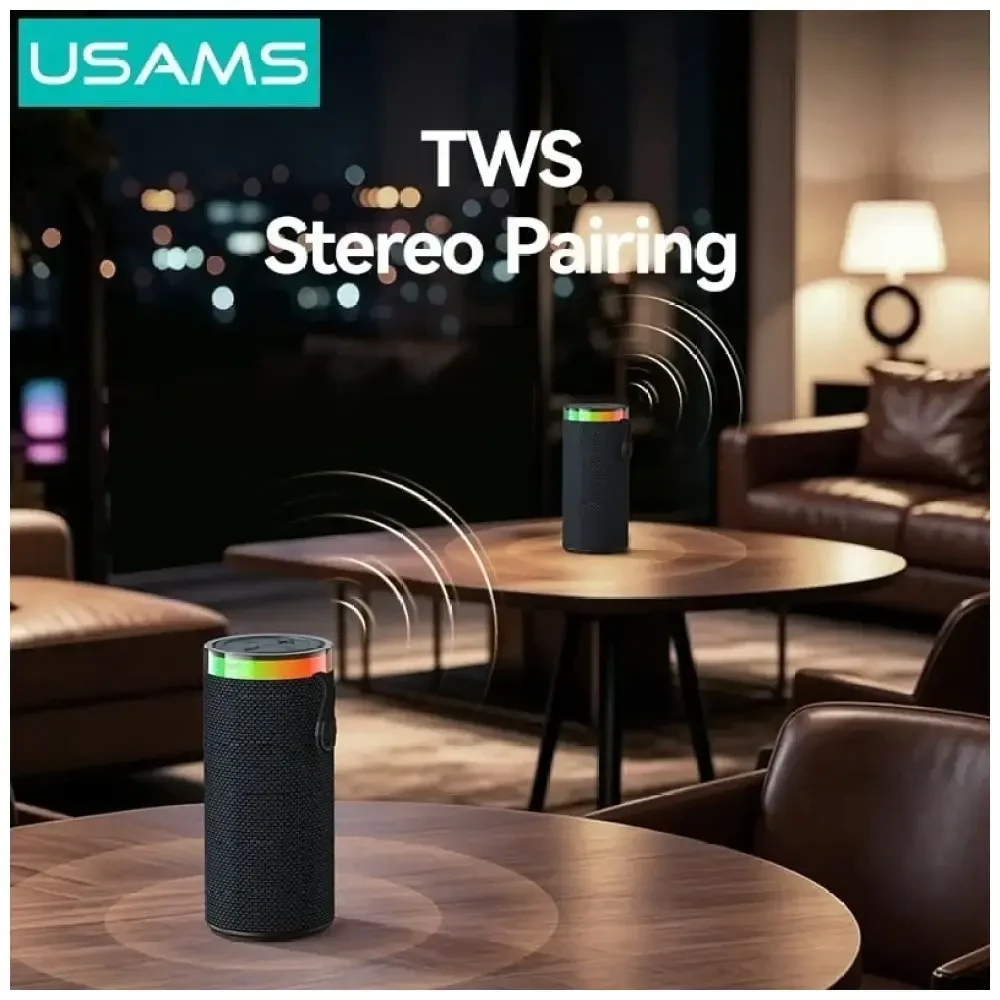 Kompiuterio kolonėlės Garsiakalbis belaidis Usams YX018 Portable Bluetooth 5.4 juoda