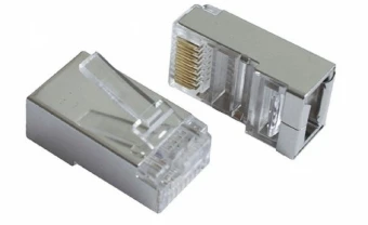 GEMBIRD PLUG5SP/100 Gembird ekranuotas LAN modulinis kištukas 30u auksinis padengtas, tvirtas ir suvytas