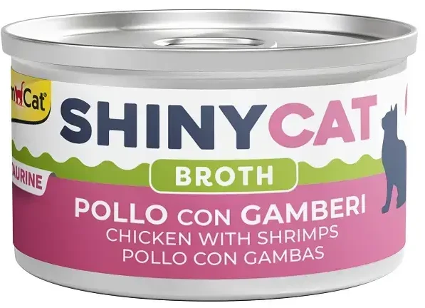 Konservuotas ėdalas katėms - Gimborn SHINYCAT CHICKEN WITH SHRIMPS 70g
