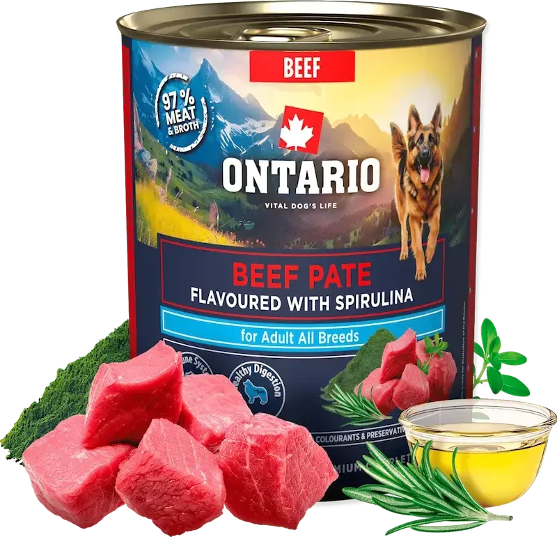 Ontario Adult Jautienos paštetas su Spirulina 800g