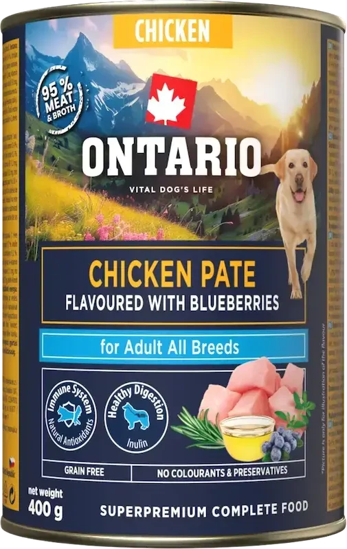 ONTARIO suaugusių šunų vištienos paštetas