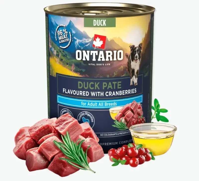 Ontario Adult Antienos paštetas su Spanguolėmis 800g