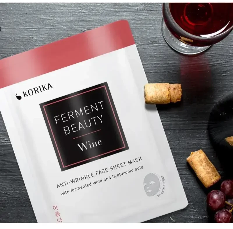 Korika Anti-aging sheet mask FermentBeauty Wine (Anti-Wrinkle Sheet Mask) 20 g
