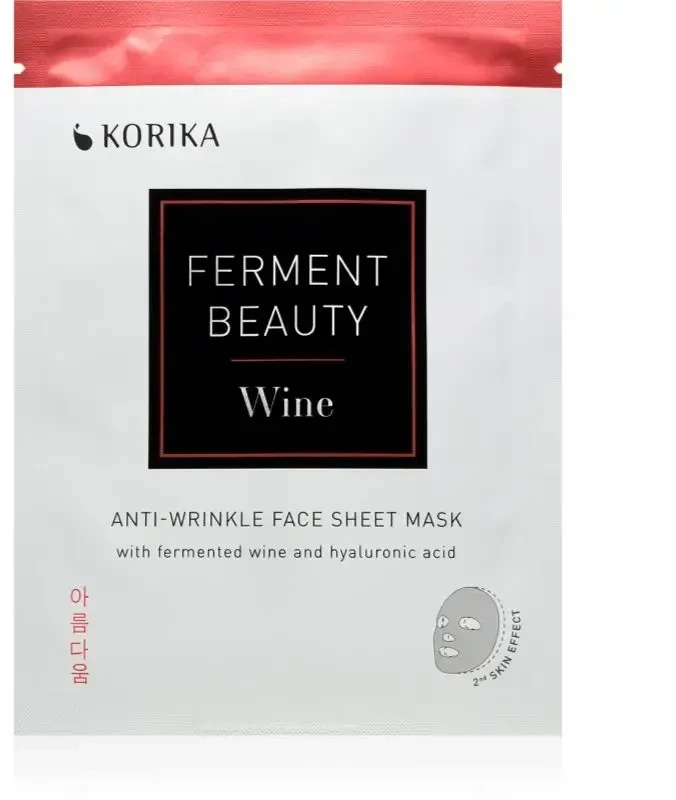 Korika Anti-aging sheet mask FermentBeauty Wine (Anti-Wrinkle Sheet Mask) 20 g