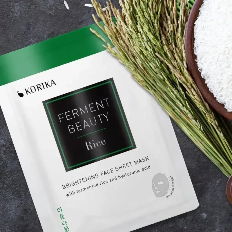 Korika „FermentBeauty Rice Brightening“ lakštinė veido kaukė (šviesinamoji lakštinė kaukė) 20 g
