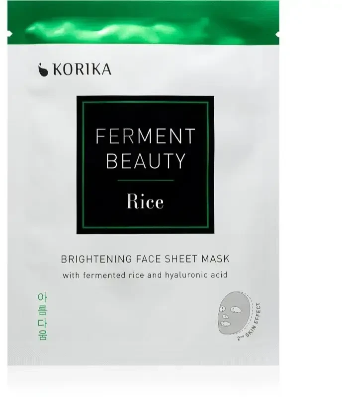 Korika „FermentBeauty Rice Brightening“ lakštinė veido kaukė (šviesinamoji lakštinė kaukė) 20 g