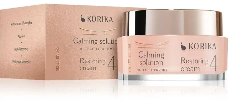 Korika Raminamasis tirpalas „Hi-Tech Liposome“ (atkuriamasis kremas) 50 ml