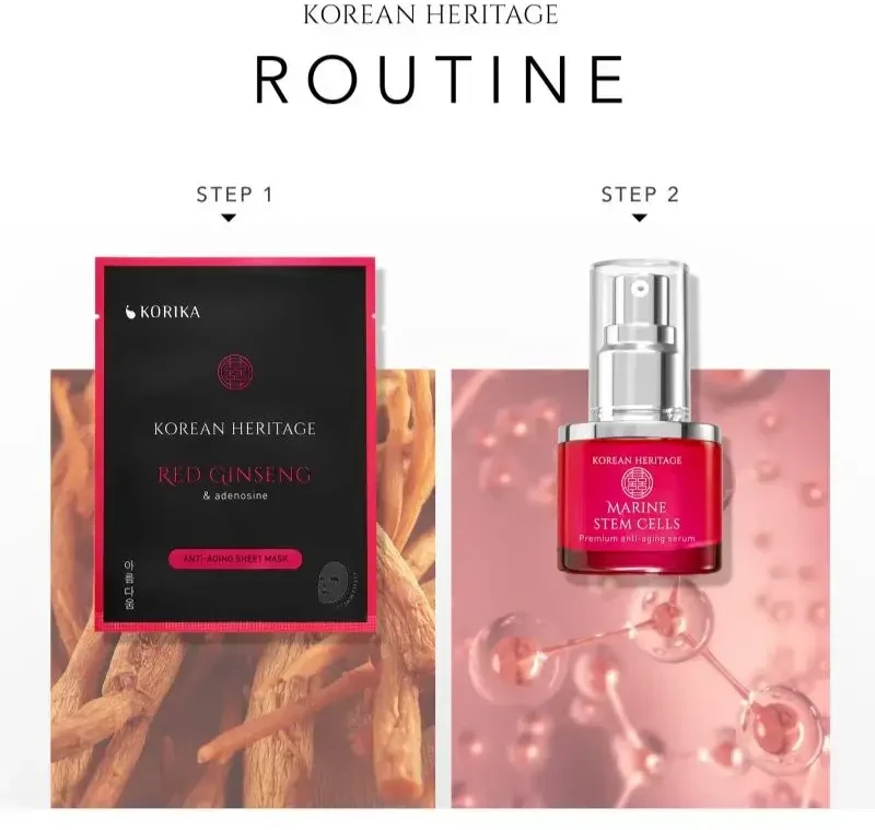Korika Anti-Age Serum with Stem Cells and Ginseng Korean Heritage (Anti-Age Serum) 30 ml