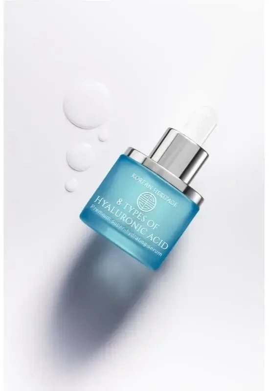 Korika Intensyviai drėkinantis serumas su 8 rūšių hialurono rūgštimi, korėjietiškas paveldas (super drėkinamasis serumas), 30 ml