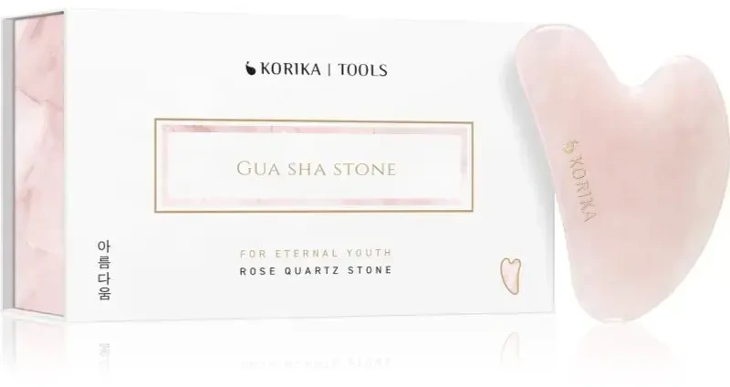 Korika Gua Sha massage stone made of rose quartz (Gua Sha Stone)