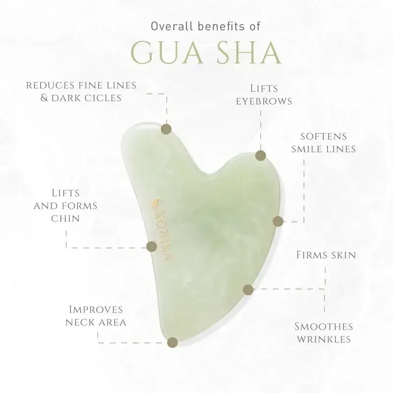 Korika Gua Sha stone made of žalias jade (Gua Sha Stone)