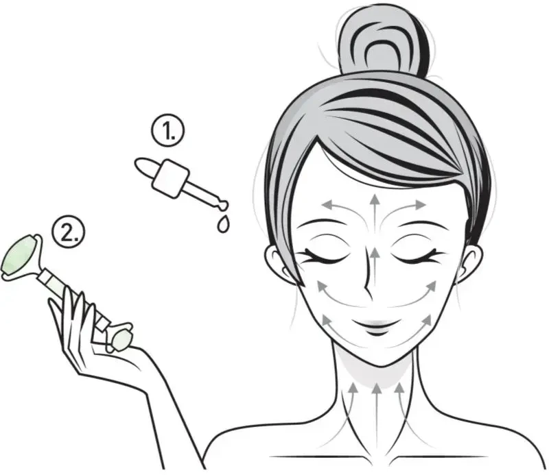Korika Žalias jade facial massage roller (Face Roller)