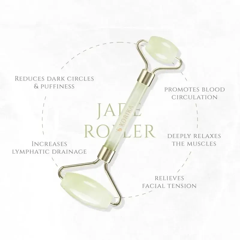 Korika Žalias jade facial massage roller (Face Roller)