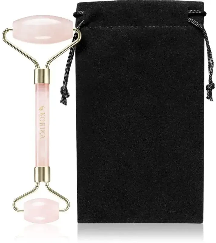 Korika Rose quartz facial massage roller (Face Roller)