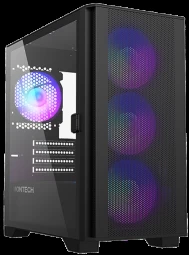 Montech AIR 100 ARGB, Micro-ATX, Tempered Glass – juodos spalvos