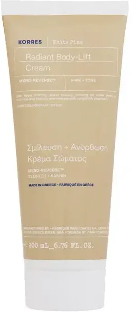 Korres Baltas Pine Radiant Kūno-Lift Kremas Kūno Kremas, 200 ml