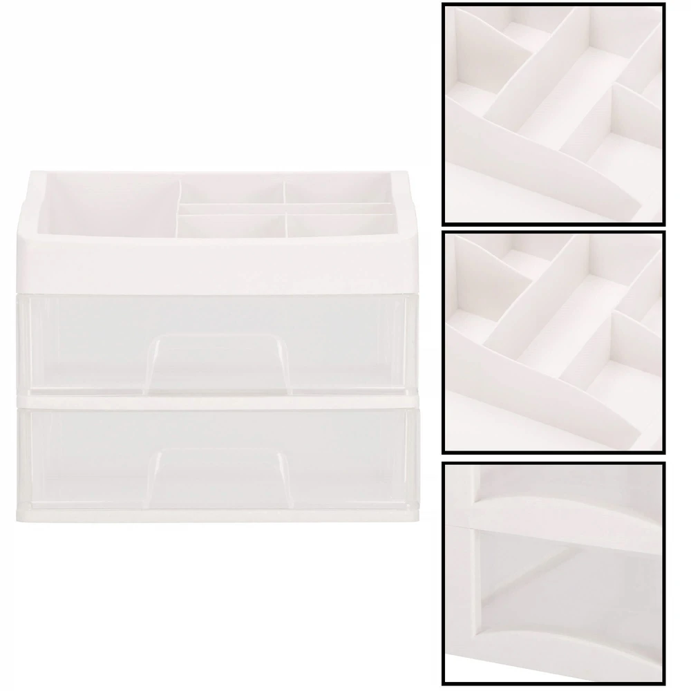 Kosmetikos dėklas Springos su stalčiais 34x30x25 cm