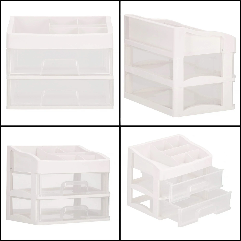 Kosmetikos dėklas Springos su stalčiais 34x30x25 cm