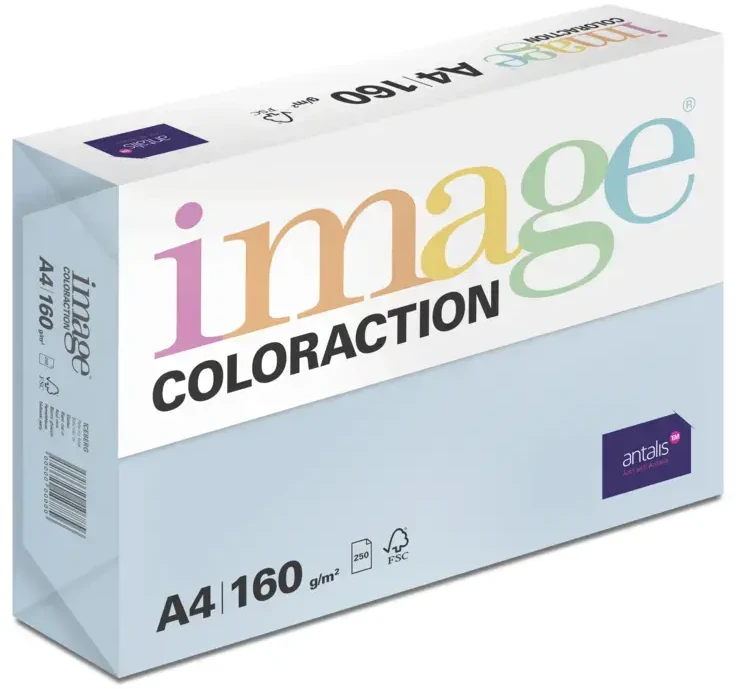 Image Coloraction Mėlyna Spalv.popierius A4 160g IC Iceberg/ Pale Icy mėlynas