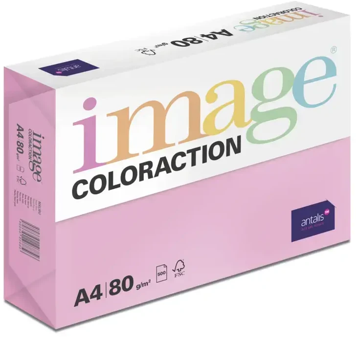 Kopipapir Image Coloraction A4 80g Malibu Neon Rožinė 500ark/pkt