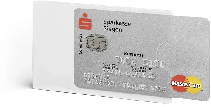 Patvarus DURABLE kreditinių kortelių dėklas RFID SECURE antracito spalvos