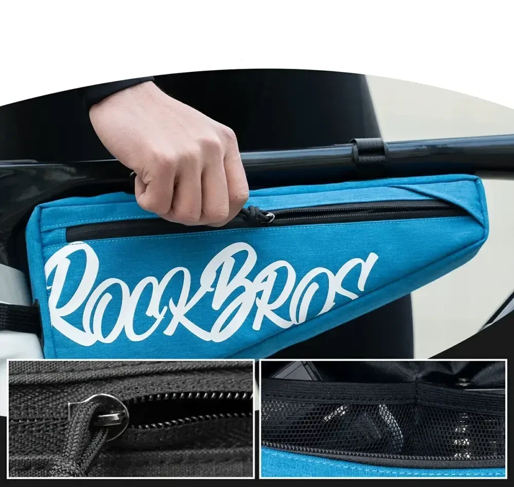 Rockbros G008 Flash Journey Triangle Frame Bike Bag XL 1.9 l - Mėlyna