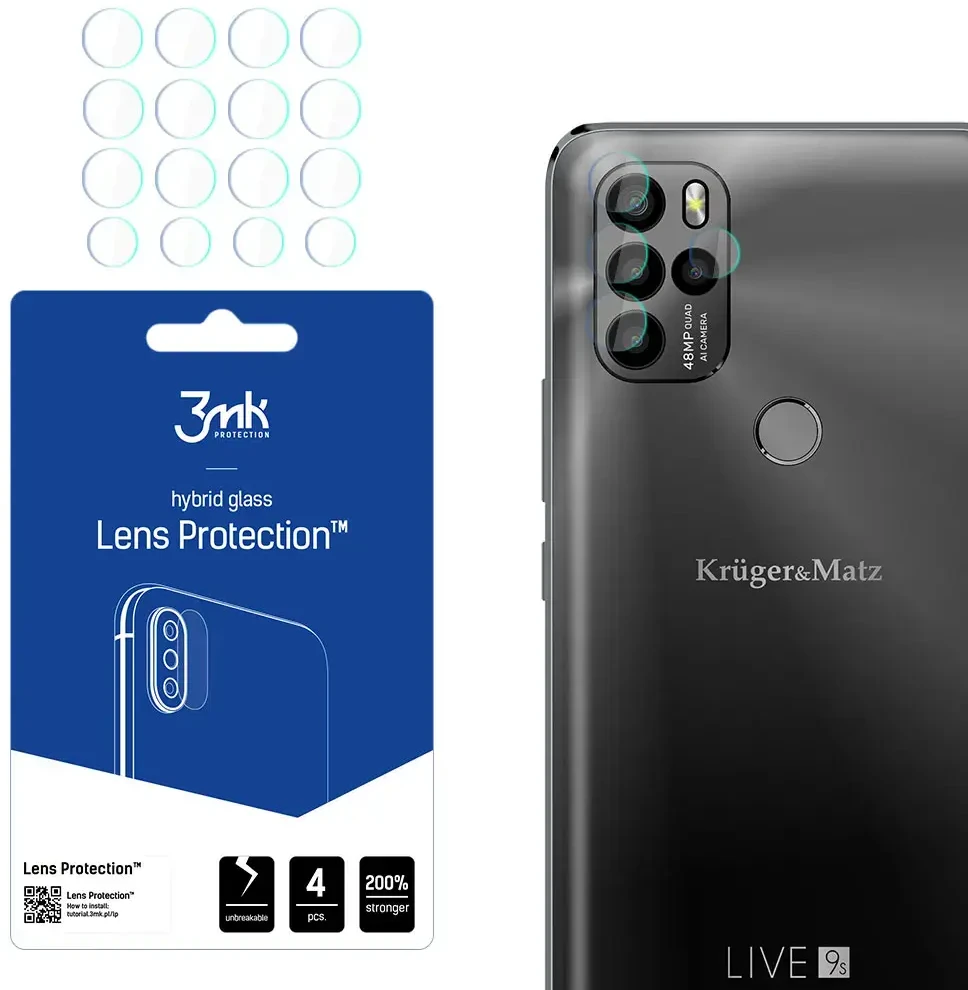 Kruger & Matz Live 9S - 3mk Lens Protection