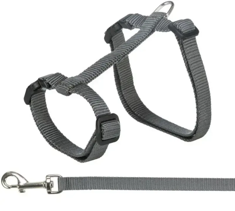 TRIXIE Kačių petnešos su pavadėliu, XXL, 34-57 cm-13 mm, 1.20 m