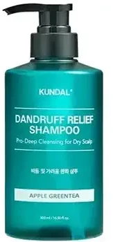 Kundal Apple Greentea Dandruff Relief Šampūnas (Dandruff Relief Šampūnas)