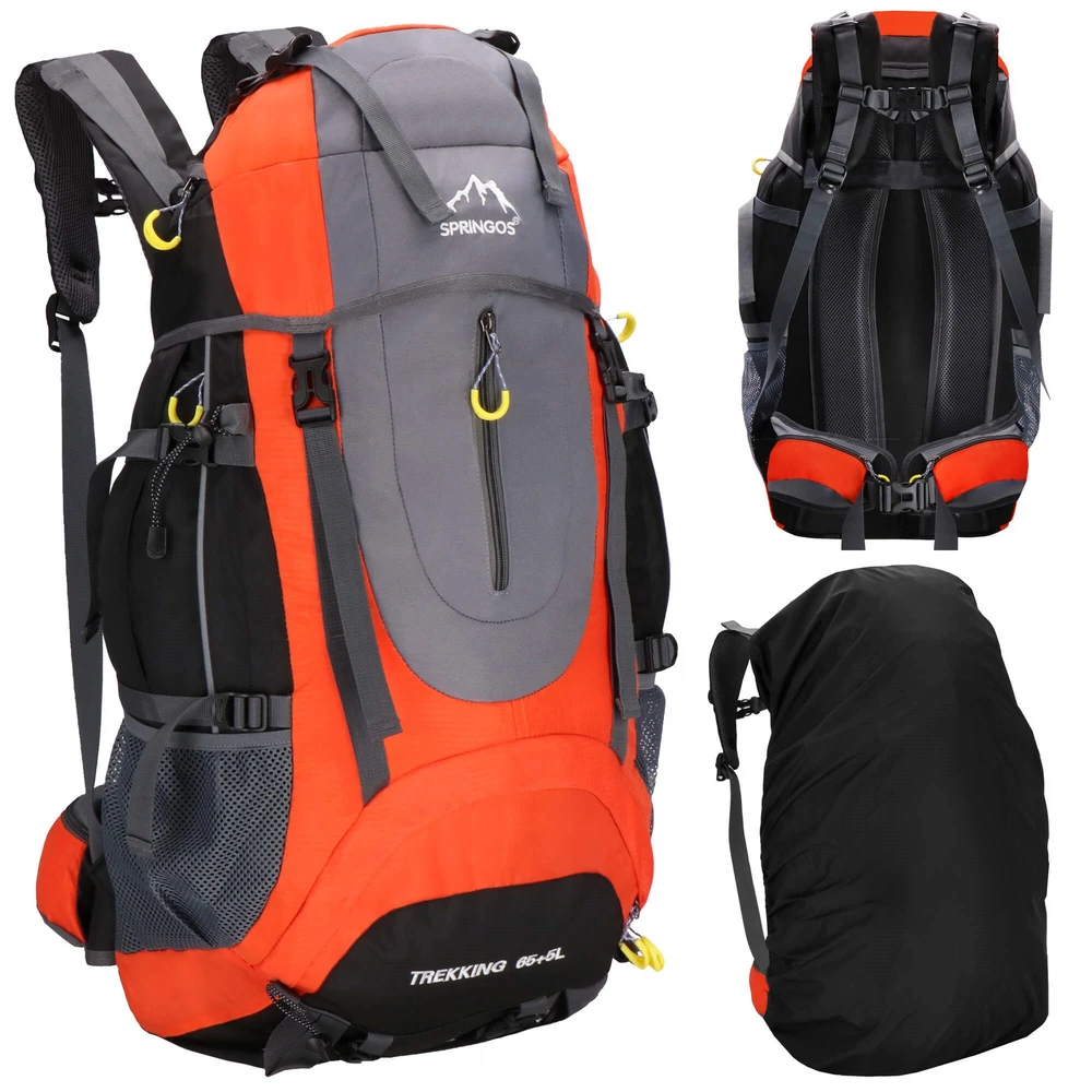 Kuprinė Springos CS0128 65+5 L su lietaus apsauga