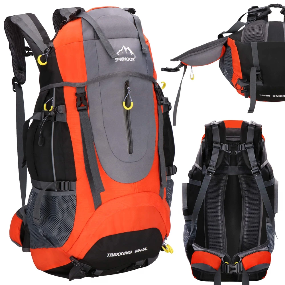 Kuprinė Springos CS0128 65+5 L su lietaus apsauga