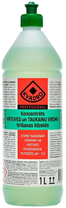 Valymo priemonė Kvadro, virtuvės valymui/riebalams, 1 l
