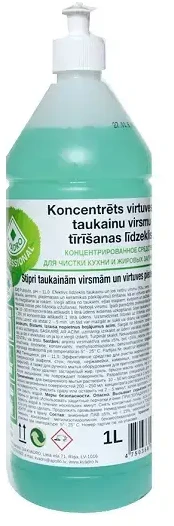 Valymo priemonė Kvadro, virtuvės valymui/riebalams, 1 l