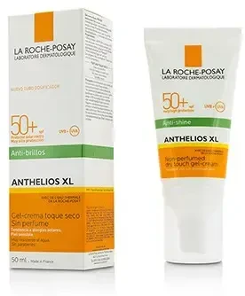 La Roche Posay Anthelios XL Anti-Shine Non-Perfumed Dry Touch Gel-Kreminis SPF 50+ apsauginis gelinis kremas jautriai veido odai, 50 ml