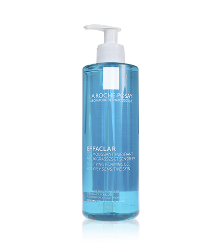 La Roche Posay Effaclar Purifying Foaming Gel Putojantis valomasis gelis riebiai ir jautriai odai, 400 ml